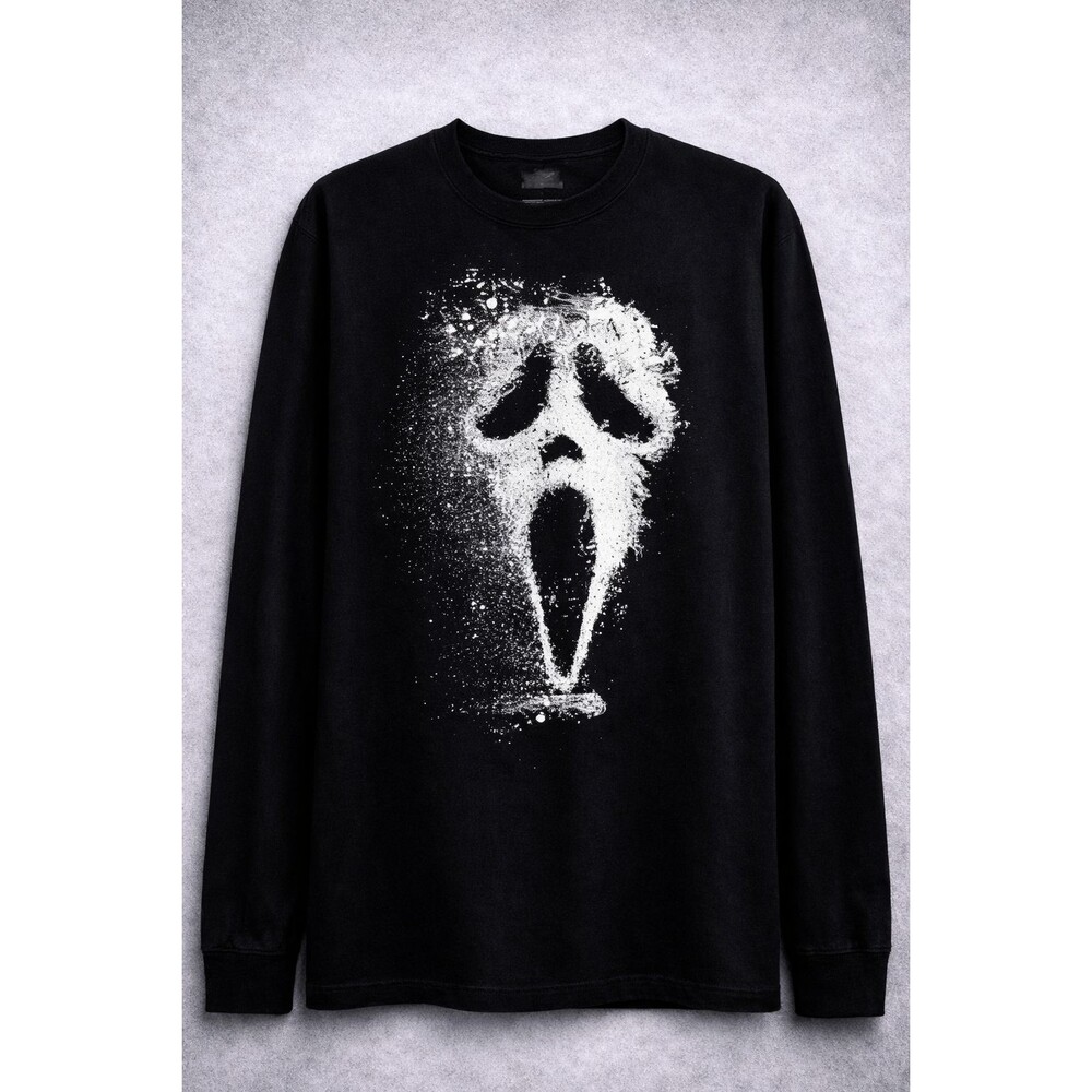 Ghostface Scream Long Sleeve T Shirt Mens Small Dumbgood Horror